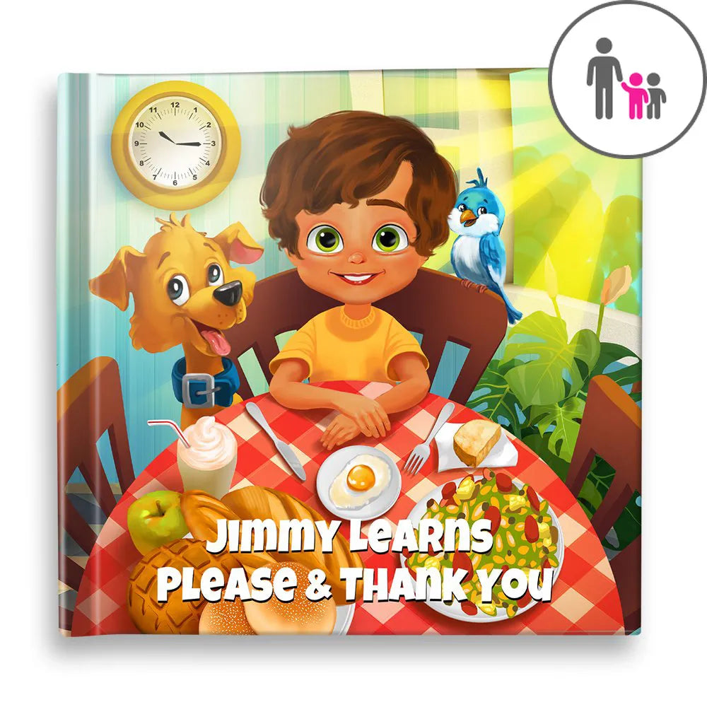 Learns Please and Thank You Personalised Story Book – Dinkleboo NZ